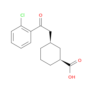 cis-3-[2-(2-Chlorophenyl)-2-oxoethyl]cyclohexane-1-carboxylic acid