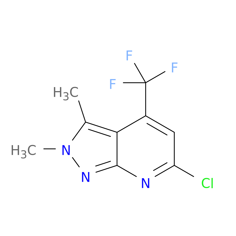 6-chloro-2,3-dimethyl-4-(trifluoromethyl)-2H-pyrazolo[3,4-b]pyridine
