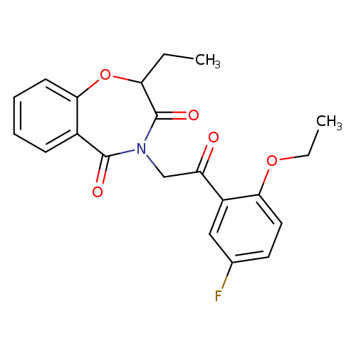 4-[2-(2-ethoxy-5-fluorophenyl)-2-oxoethyl]-2-ethyl-2,3,4,5-tetrahydro-1,4-benzoxazepine-3,5-dione