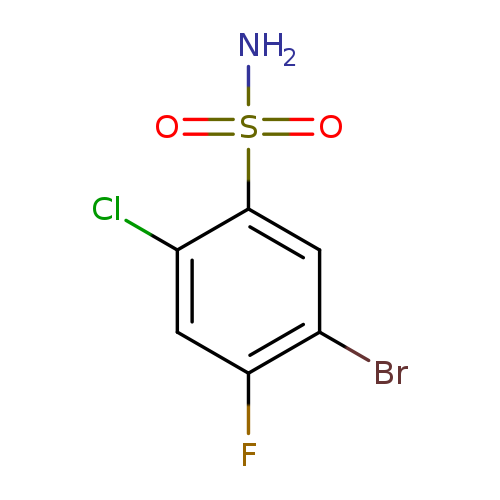 5-bromo-2-chloro-4-fluorobenzene-1-sulfonamide