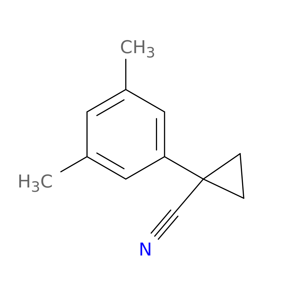1-(3,5-dimethylphenyl)cyclopropane-1-carbonitrile
