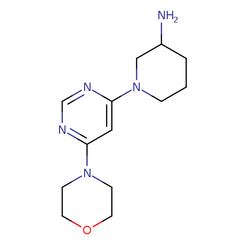 1-[6-(morpholin-4-yl)pyrimidin-4-yl]piperidin-3-amine