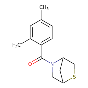 5-(2,4-dimethylbenzoyl)-2-thia-5-azabicyclo[2.2.1]heptane
