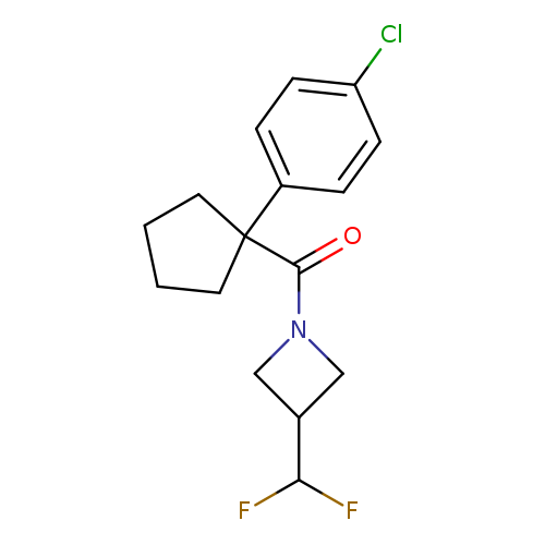 1-[1-(4-chlorophenyl)cyclopentanecarbonyl]-3-(difluoromethyl)azetidine