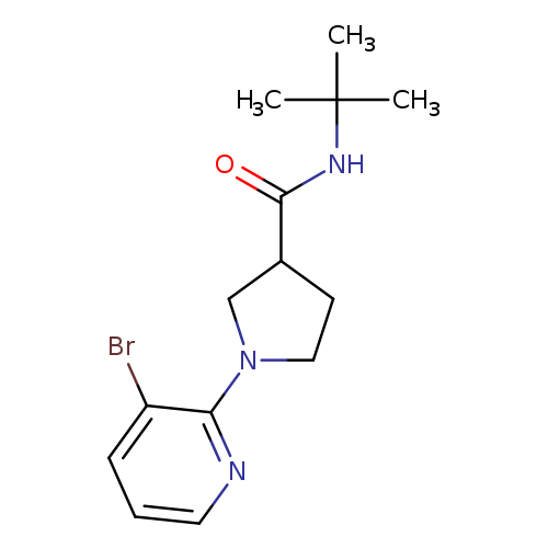 1-(3-bromopyridin-2-yl)-N-tert-butylpyrrolidine-3-carboxamide