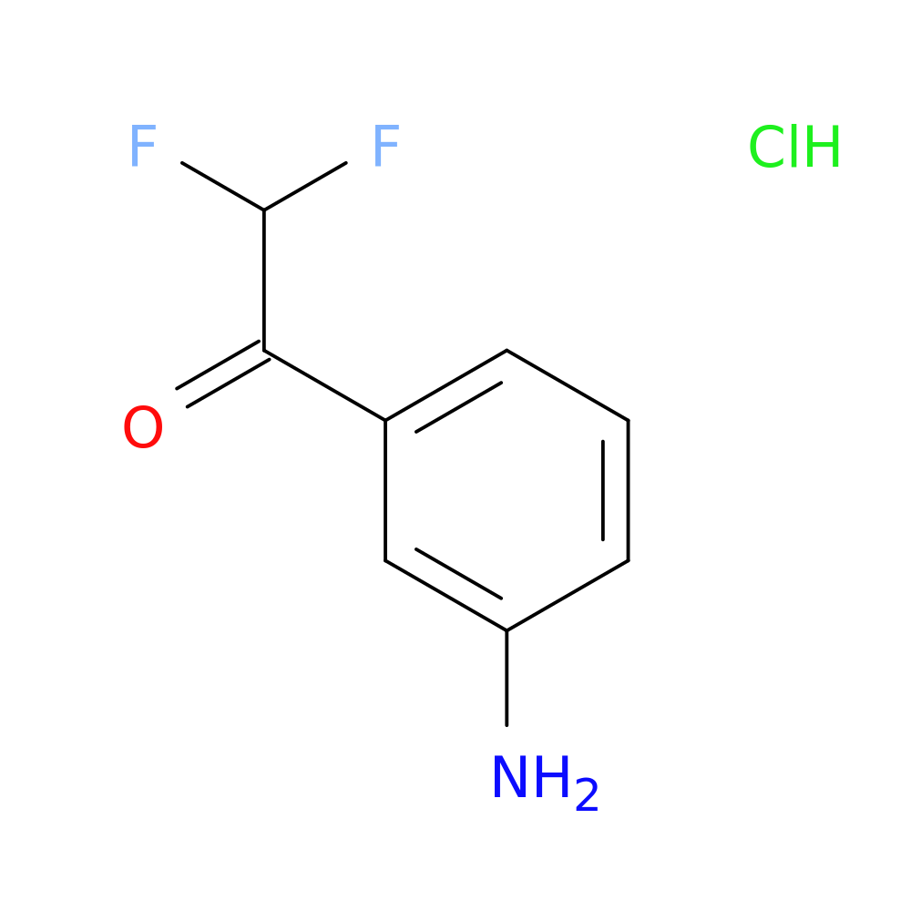 1-(3-aminophenyl)-2,2-difluoroethan-1-one hydrochloride