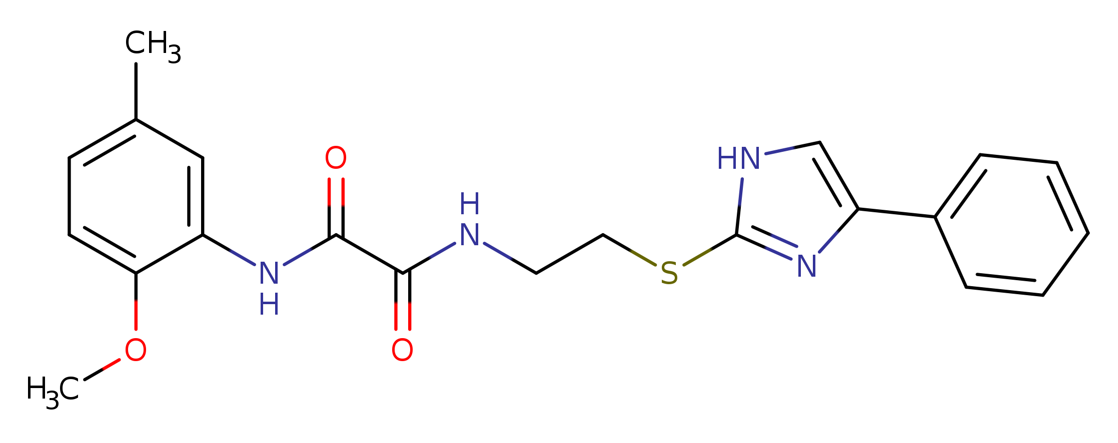 N'-(2-methoxy-5-methylphenyl)-N-{2-[(4-phenyl-1H-imidazol-2-yl)sulfanyl]ethyl}ethanediamide