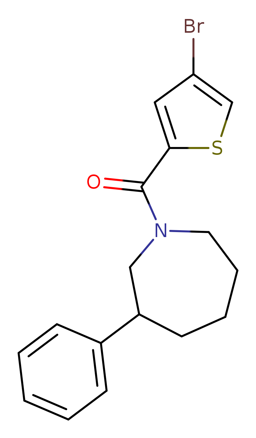 1-(4-bromothiophene-2-carbonyl)-3-phenylazepane