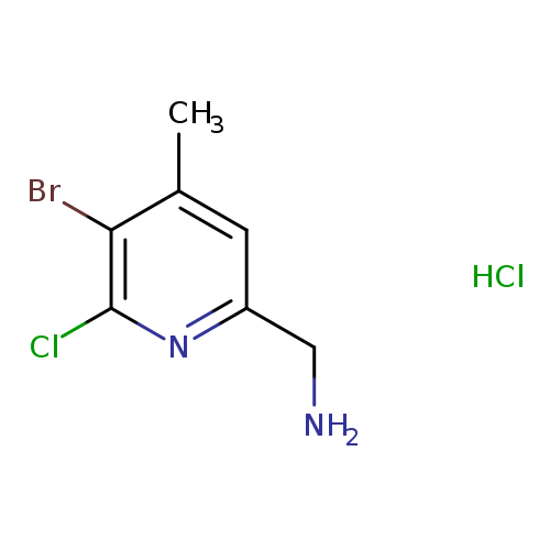1-(5-bromo-6-chloro-4-methylpyridin-2-yl)methanamine hydrochloride