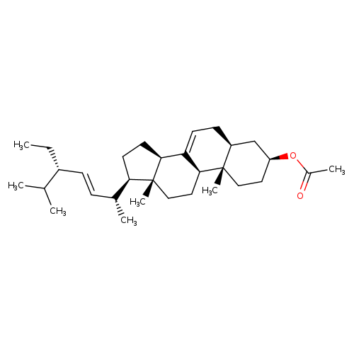 Stigmasta-7,22-dien-3-ol, acetate, (3beta,5alpha,22E)-