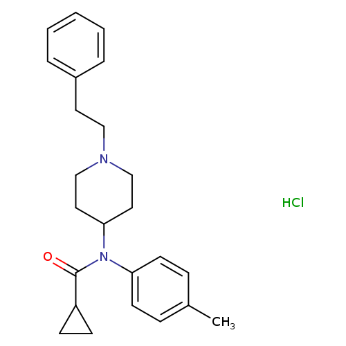 N-(1-phenethylpiperidin-4-yl)-N-(p-tolyl)cyclopropanecarboxamide,monohydrochloride