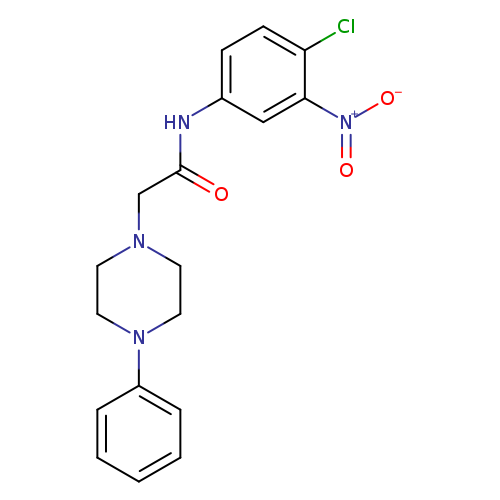 N-(4-chloro-3-nitrophenyl)-2-(4-phenylpiperazin-1-yl)acetamide