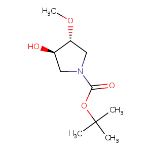 1-Pyrrolidinecarboxylic acid, 3-hydroxy-4-methoxy-, 1,1-dimethylethyl ester, (3R,4R)-rel-