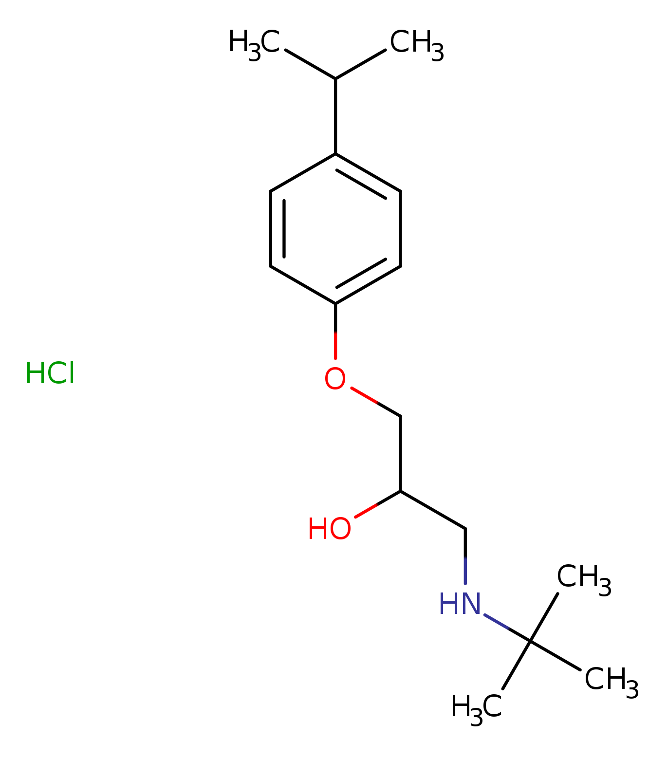 1-(TERT-BUTYLAMINO)-3-(4-ISOPROPYLPHENOXY)PROPAN-2-OL HYDROCHLORIDE