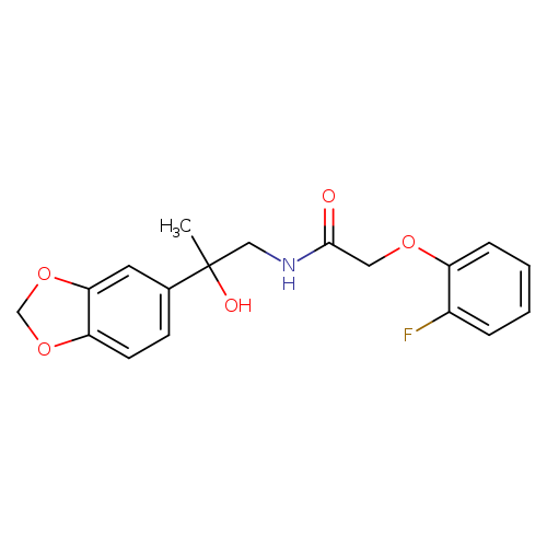 N-[2-(2H-1,3-benzodioxol-5-yl)-2-hydroxypropyl]-2-(2-fluorophenoxy)acetamide