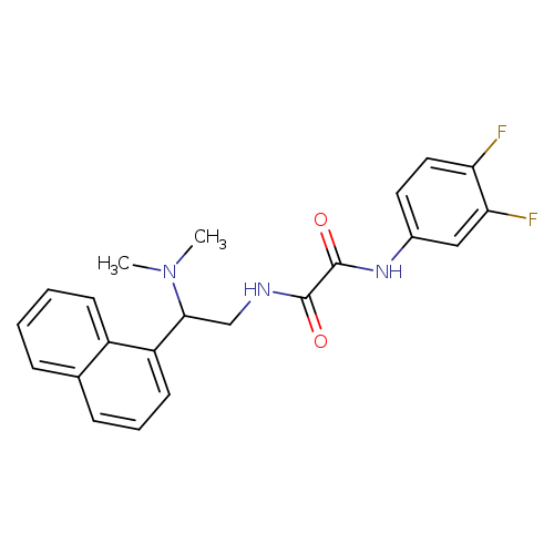 N'-(3,4-difluorophenyl)-N-[2-(dimethylamino)-2-(naphthalen-1-yl)ethyl]ethanediamide