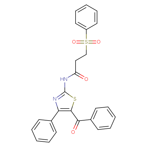 N-(5-benzoyl-4-phenyl-1,3-thiazol-2-yl)-3-(benzenesulfonyl)propanamide