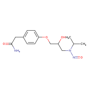 2-[4-[2-Hydroxy-3-[nitroso(propan-2-yl)amino]propoxy]phenyl]acetamide