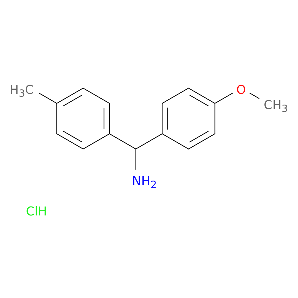 (4-methoxyphenyl)(4-methylphenyl)methanamine hydrochloride