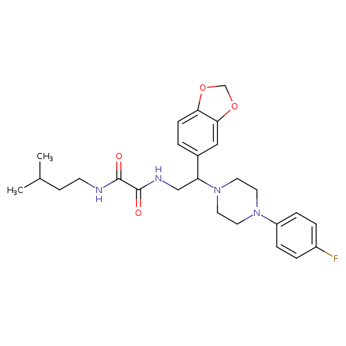 N'-[2-(2H-1,3-benzodioxol-5-yl)-2-[4-(4-fluorophenyl)piperazin-1-yl]ethyl]-N-(3-methylbutyl)ethanediamide