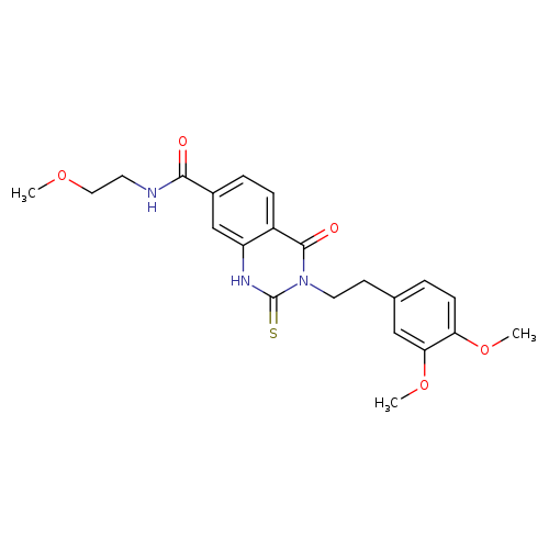 3-[2-(3,4-dimethoxyphenyl)ethyl]-N-(2-methoxyethyl)-4-oxo-2-sulfanylidene-1,2,3,4-tetrahydroquinazoline-7-carboxamide