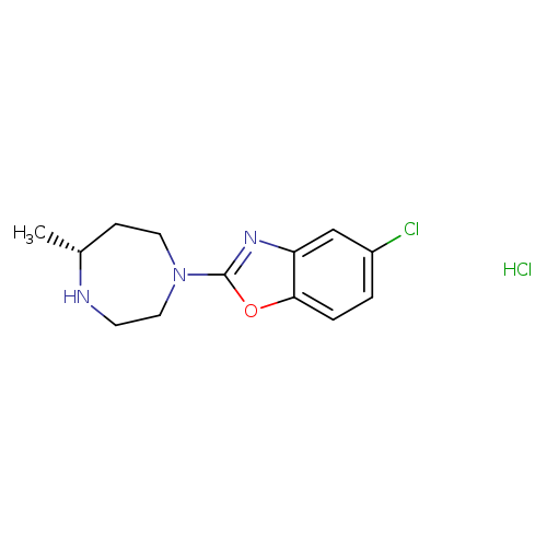 Benzoxazole, 5-chloro-2-[(5R)-hexahydro-5-methyl-1H-1,4-diazepin-1-yl]-, hydrochloride (1:1)