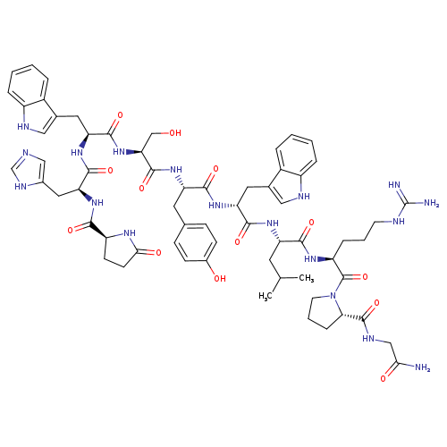 Luteinizing hormone-releasing factor (swine), 6-D-tryptophan-