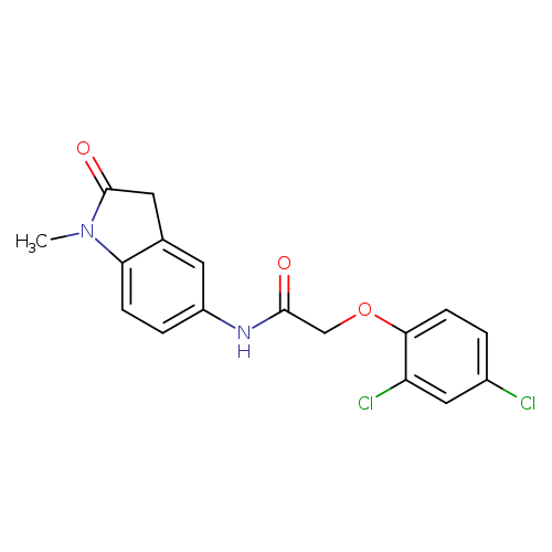2-(2,4-dichlorophenoxy)-N-(1-methyl-2-oxo-2,3-dihydro-1H-indol-5-yl)acetamide