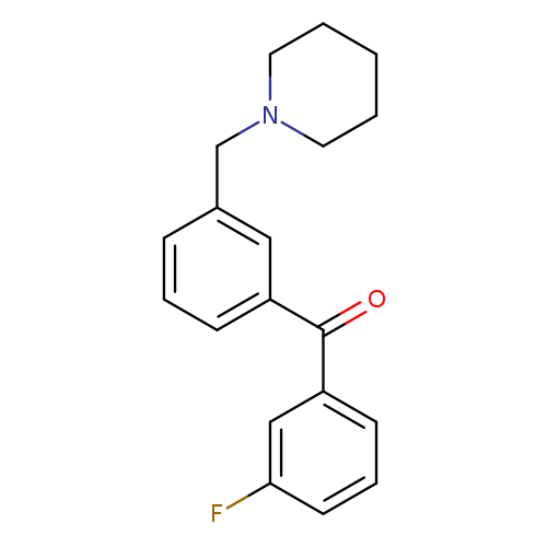 3-Fluoro-3'-piperidinomethyl benzophenone
