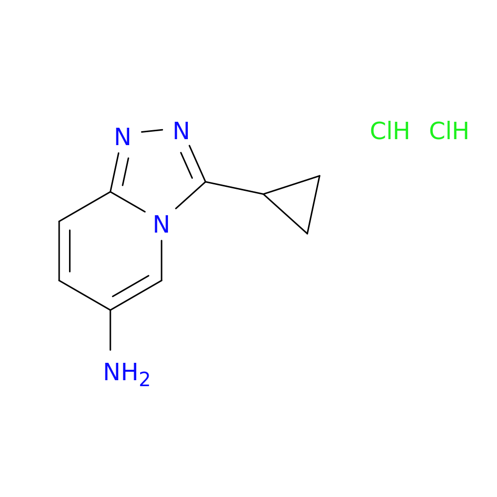 3-cyclopropyl-[1,2,4]triazolo[4,3-a]pyridin-6-amine dihydrochloride