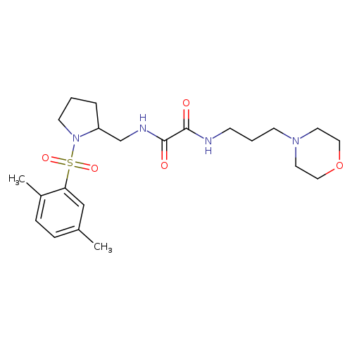 N-{[1-(2,5-dimethylbenzenesulfonyl)pyrrolidin-2-yl]methyl}-N'-[3-(morpholin-4-yl)propyl]ethanediamide