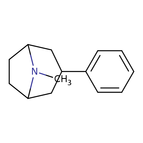 8-Azabicyclo[3.2.1]octane, 8-methyl-3-phenyl-