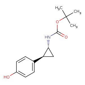 Carbamic acid, N-[(1R,2S)-2-(4-hydroxyphenyl)cyclopropyl]-, 1,1-dimethylethyl ester, rel-