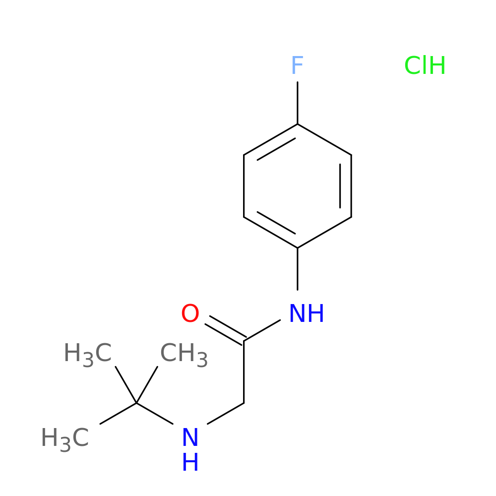 2-(tert-butylamino)-N-(4-fluorophenyl)acetamide hydrochloride