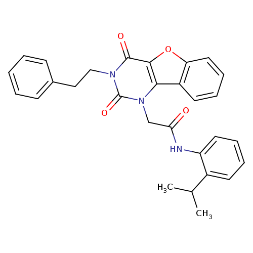 2-[4,6-dioxo-5-(2-phenylethyl)-8-oxa-3,5-diazatricyclo[7.4.0.0^{2,7}]trideca-1(9),2(7),10,12-tetraen-3-yl]-N-[2-(propan-2-yl)phenyl]acetamide