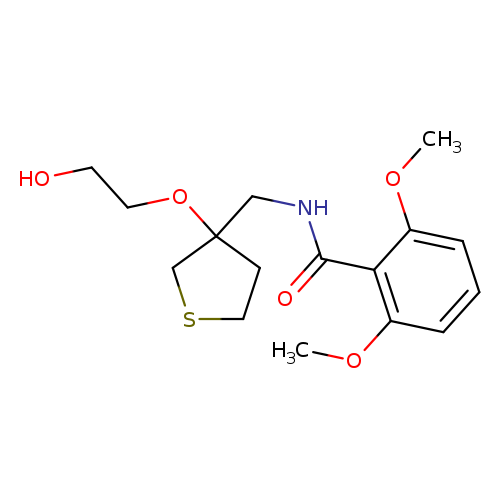 N-{[3-(2-hydroxyethoxy)thiolan-3-yl]methyl}-2,6-dimethoxybenzamide