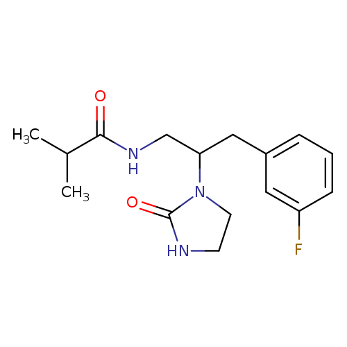 N-[3-(3-fluorophenyl)-2-(2-oxoimidazolidin-1-yl)propyl]-2-methylpropanamide