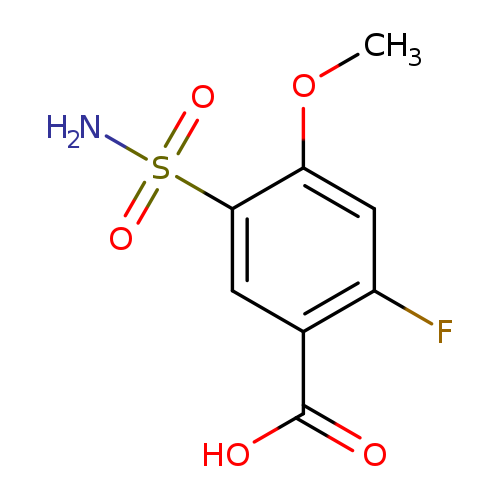 2-fluoro-4-methoxy-5-sulfamoylbenzoicacid