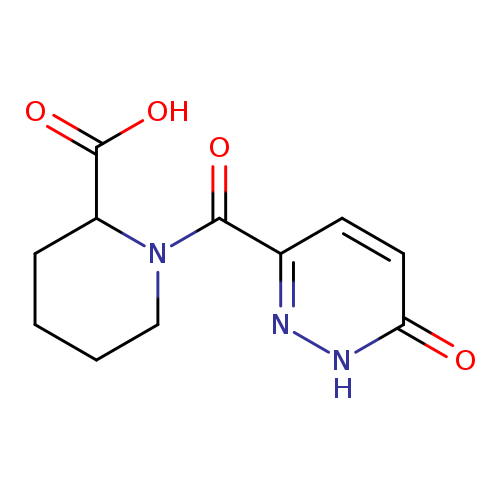 1-(6-oxo-1,6-dihydropyridazine-3-carbonyl)piperidine-2-carboxylic acid