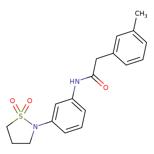 N-[3-(1,1-dioxo-1lambda6,2-thiazolidin-2-yl)phenyl]-2-(3-methylphenyl)acetamide