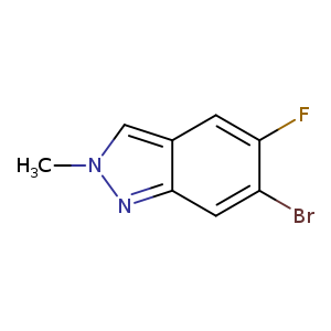 2H-Indazole, 6-bromo-5-fluoro-2-methyl-