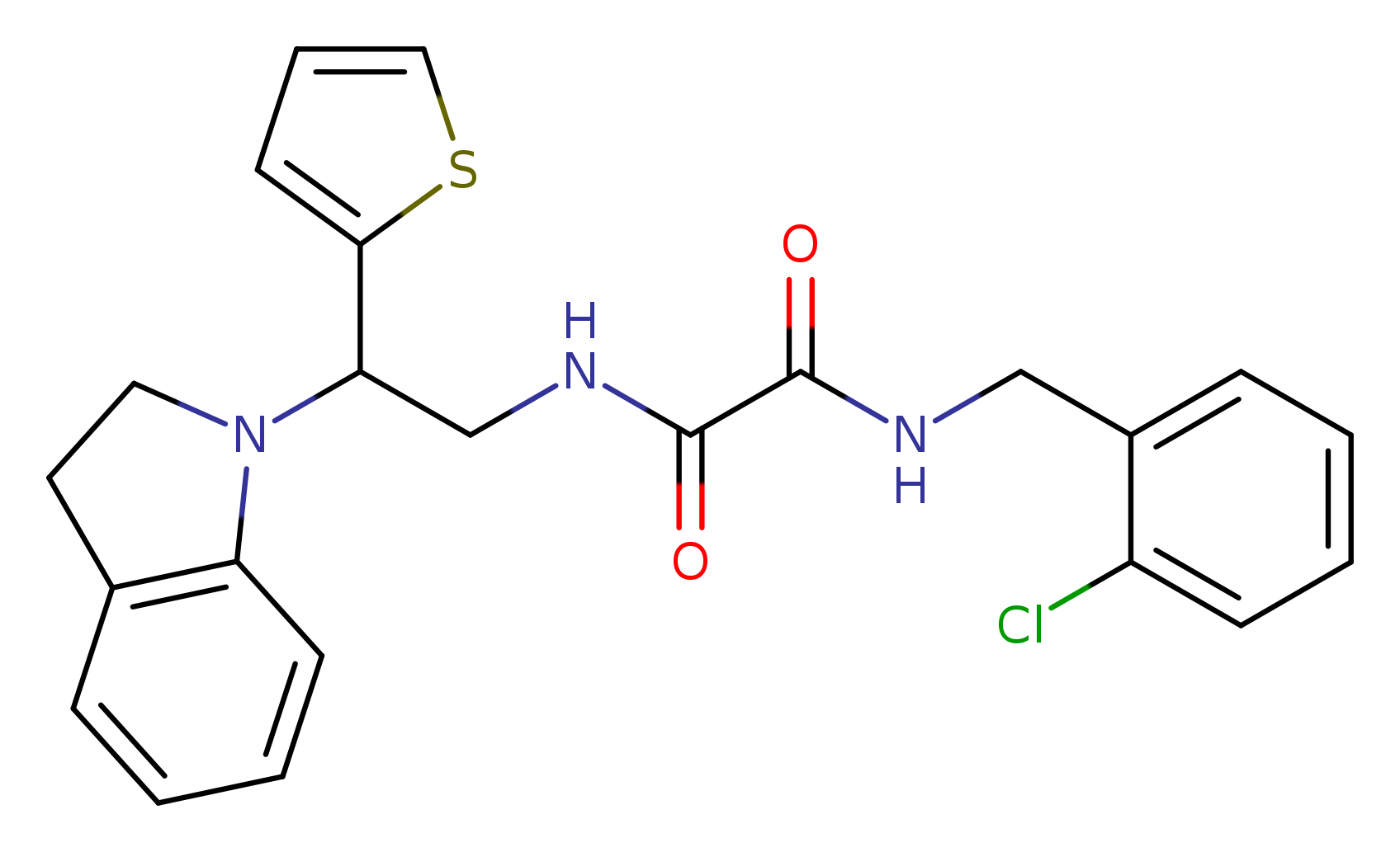 N'-[(2-chlorophenyl)methyl]-N-[2-(2,3-dihydro-1H-indol-1-yl)-2-(thiophen-2-yl)ethyl]ethanediamide