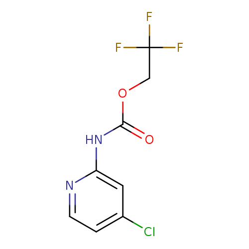 2,2,2-trifluoroethyl N-(4-chloropyridin-2-yl)carbamate