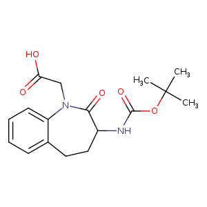 2-(3-((tert-Butoxycarbonyl)amino)-2-oxo-2,3,4,5-tetrahydro-1H-benzo[b]azepin-1-yl)acetic acid