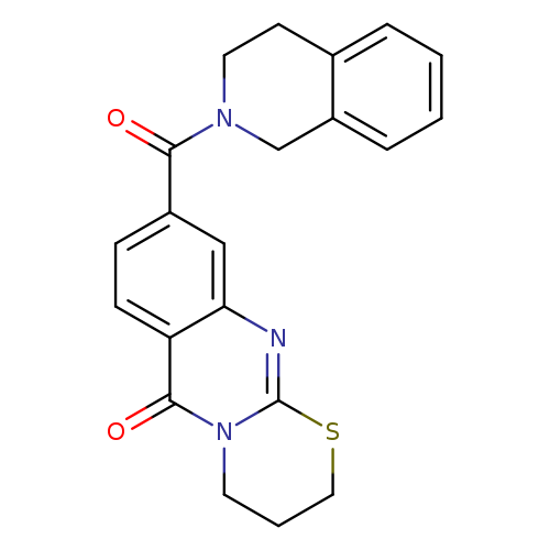 9-(1,2,3,4-tetrahydroisoquinoline-2-carbonyl)-2H,3H,4H,6H-[1,3]thiazino[2,3-b]quinazolin-6-one