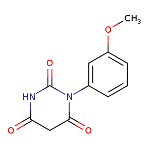 2,4,6(1H,3H,5H)-Pyrimidinetrione, 1-(3-methoxyphenyl)-