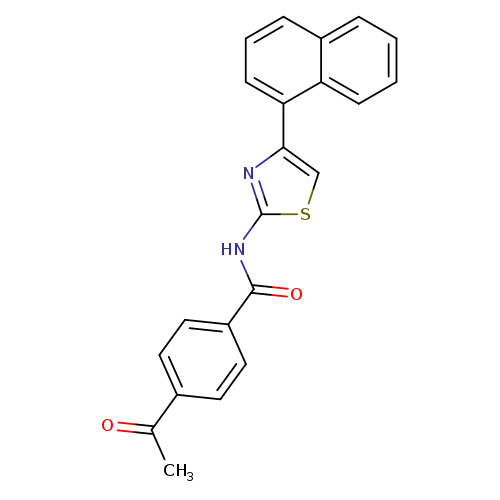 4-acetyl-N-[4-(naphthalen-1-yl)-1,3-thiazol-2-yl]benzamide