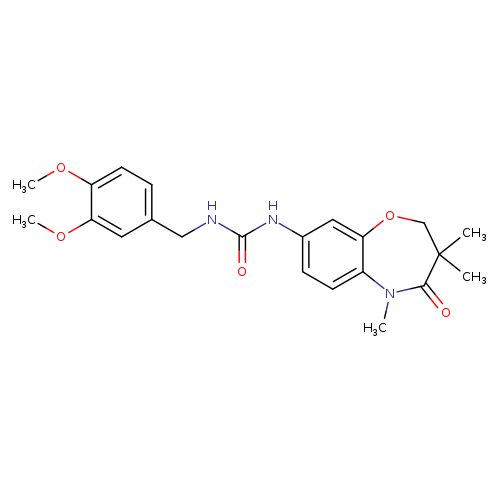 1-[(3,4-dimethoxyphenyl)methyl]-3-(3,3,5-trimethyl-4-oxo-2,3,4,5-tetrahydro-1,5-benzoxazepin-8-yl)urea