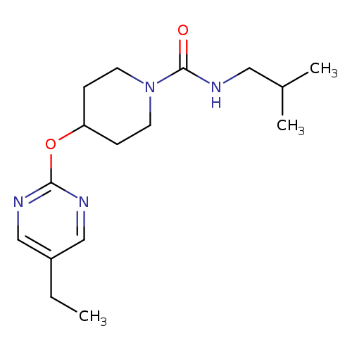 4-[(5-ethylpyrimidin-2-yl)oxy]-N-(2-methylpropyl)piperidine-1-carboxamide