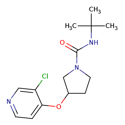 N-tert-butyl-3-[(3-chloropyridin-4-yl)oxy]pyrrolidine-1-carboxamide
